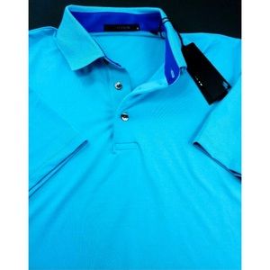 Greyson Golf Performance Caribbean Blue Polo Shirt